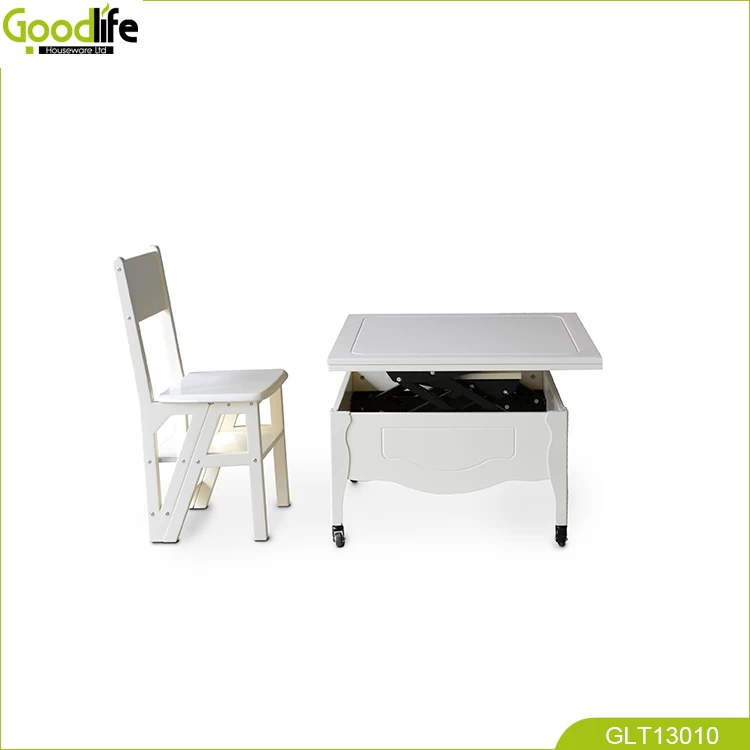 Adjustable height dining table coffee table for living room and hotel