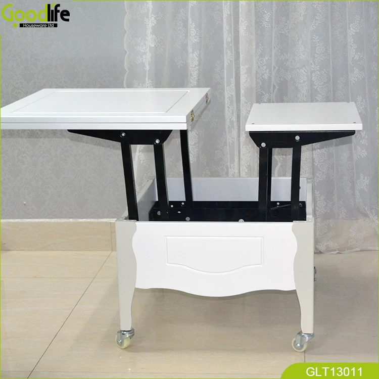 Adjustable height dining table coffee table in living room