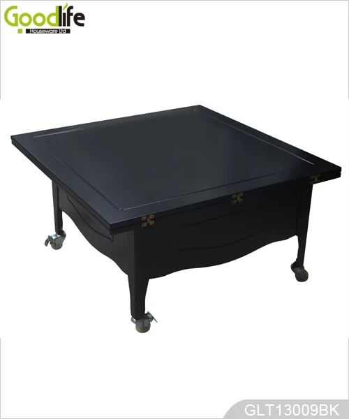 Black multi-function wooden table made in China