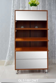 Elegant style storage cabinet with dressing mirror for shoes storage GLS18812B