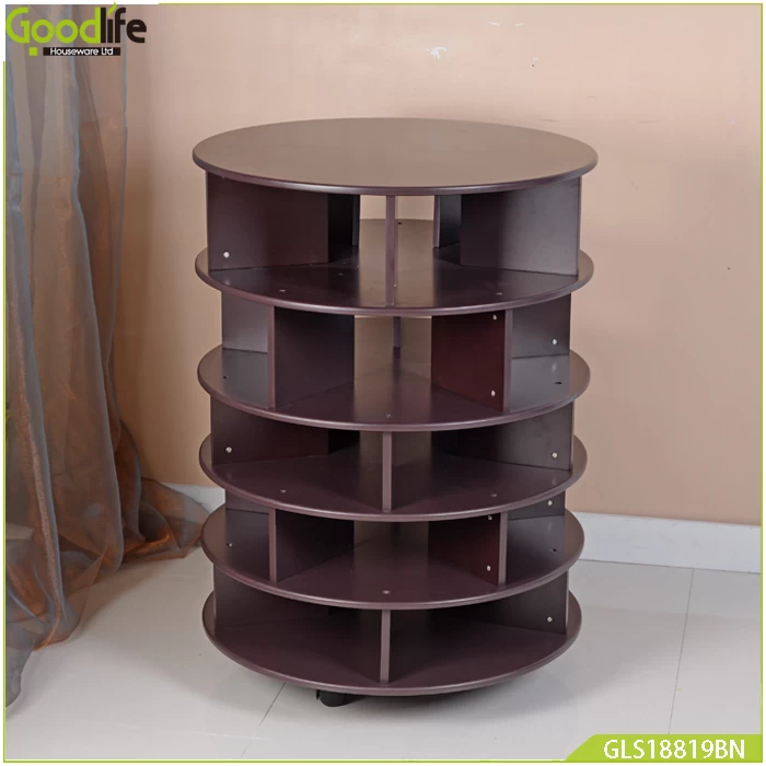 Factory directly sell wooden rotating organizer for book and other accessories GLS18819
