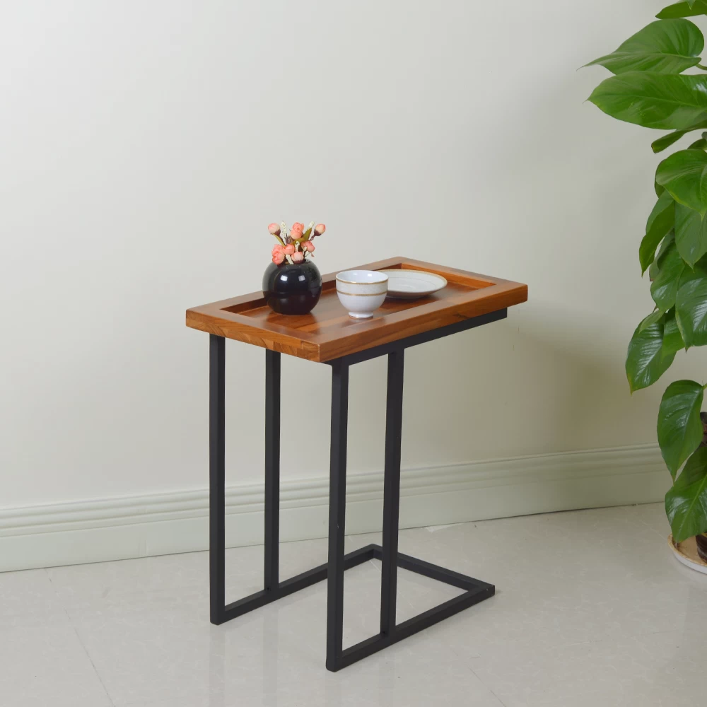 Furniture Wholesalers Living Room Teak Table Metal Stand Coffee Table
