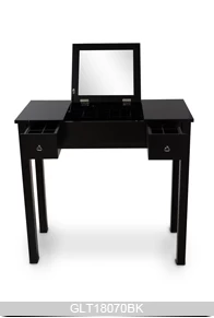Australian style wooden makeup dressing table with enclose mirror