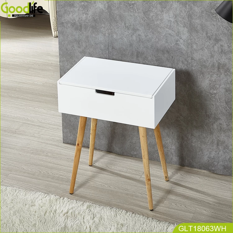 GoodLife Save Space table avec le bois en caoutchouc solide pour les filles/Lady making up GLT18063