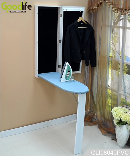 China Goodlife wall mounted folding ironing board cabinet with full length dressing mirror GLI08040A manufacturer