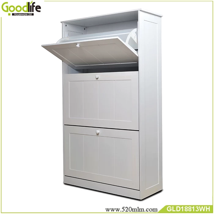 High gloss paint, three layers of wooden shoe cabinet factory wholesale GLT11028