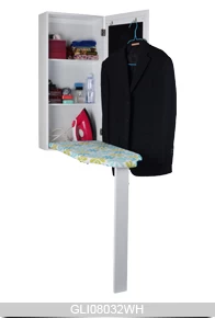 Ironing board wall mounted ironing board storage cabinet with mirror