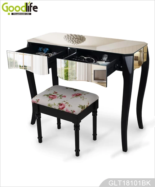 Living room wooden dressing table and mirror low price factory China