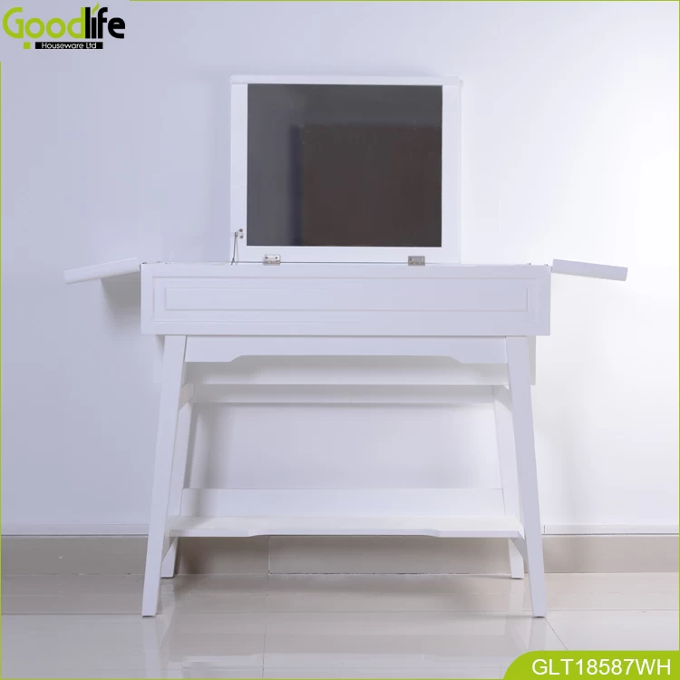 Luxury dressing table with flip mirror and storage space  GLT18587