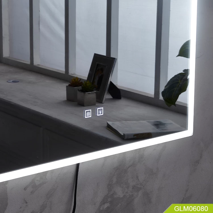 Modern Design Mirror With Touch Switch Environmental Protection LED Bathroom Mirror