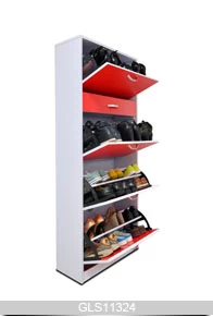 Modern  design MDF tall shoe cabinet GLS11324 from foshan factory