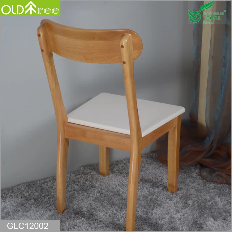Modern simple new design solid wood chair with backrest for kid studying relax and hotel chair