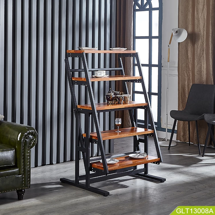Modern wooden furniture with real wood and convert rack
