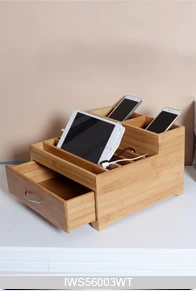 New arrival bamboo mobile phone display cabinet