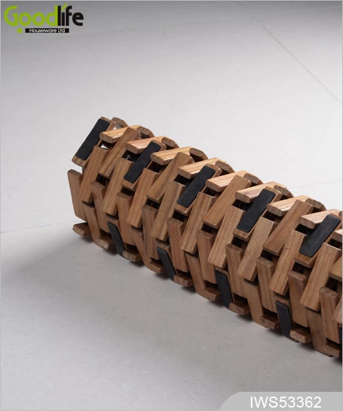 New pattern Teak wooden mat to protect bathing  IWS53362