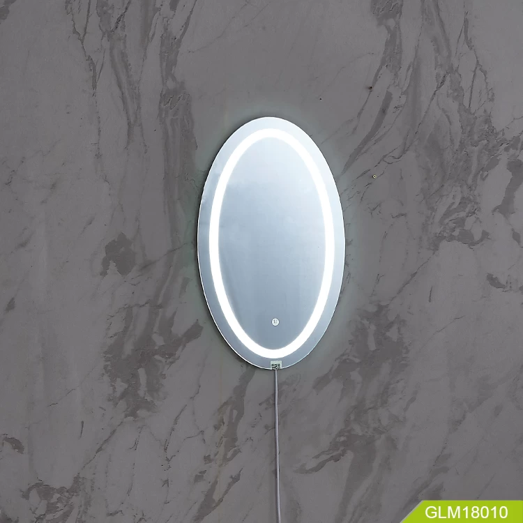 Oval Shape Lighting mirror with LED bathroom makeup mirror