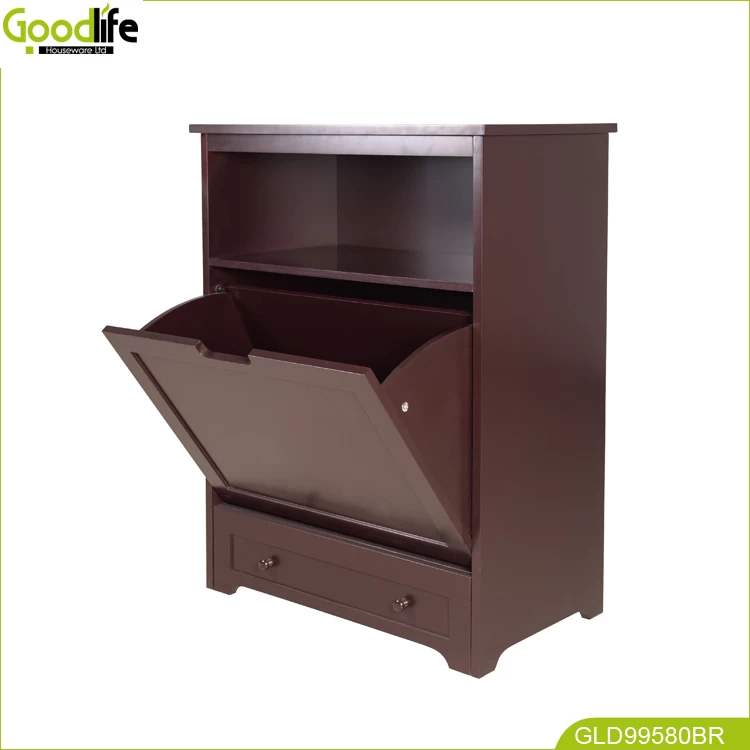 Pet food storage cabinet with feeding plate storage China supplier