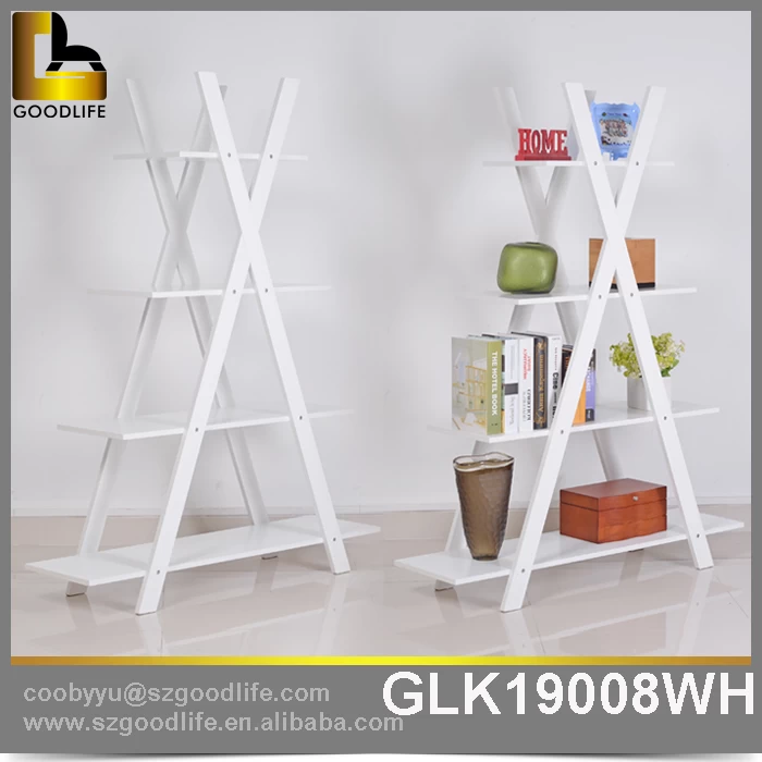 Save space corner wooden almirah designs corner shelf GLK19008