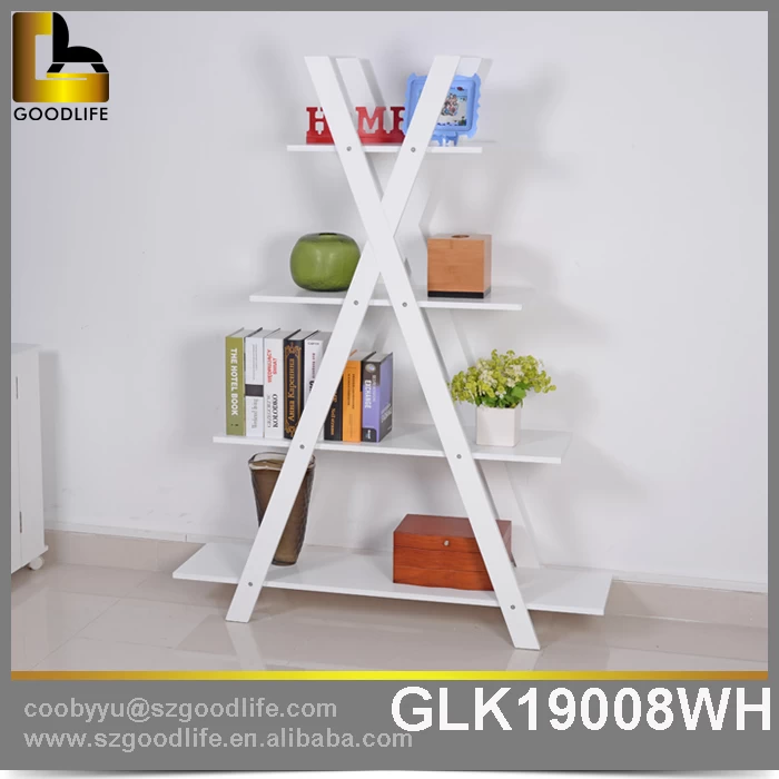 Save space corner wooden almirah designs corner shelf GLK19008