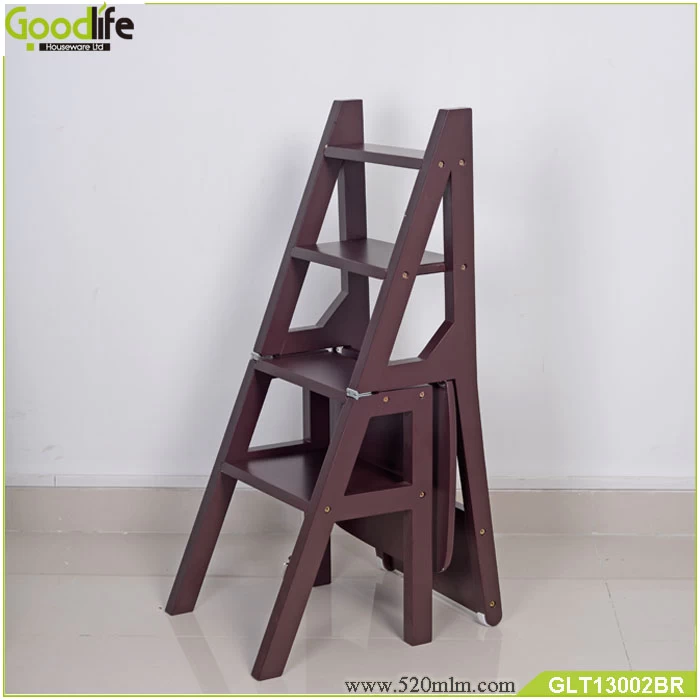 Solid wood chair and ladder two in one