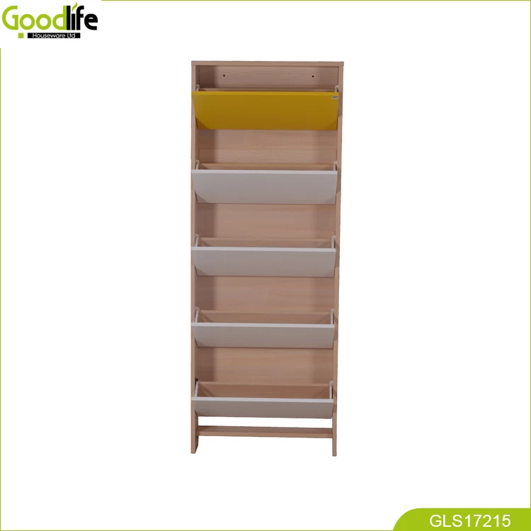 Space saving 5 layers shoe cabinet Guangdong furniture wholesale good quality