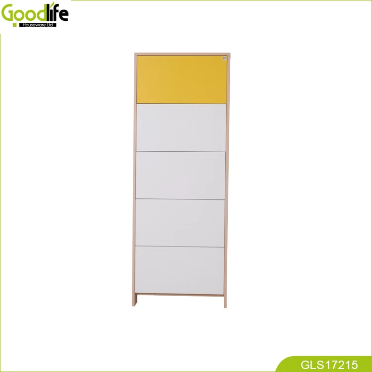 Space saving 5 layers shoe cabinet Guangdong furniture wholesale good quality