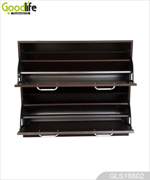 Storage and organizer shoe with two rotatable shelves GLS18802