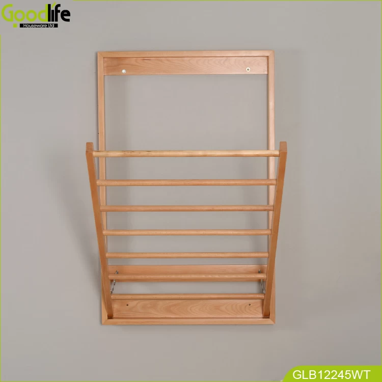 Wholesale solid wood rack for clothes hanging saving space GLB12245