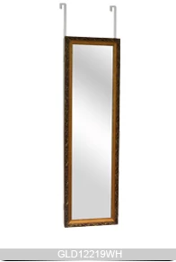 Wood over the door mirror jewelry cabinet GLD12219