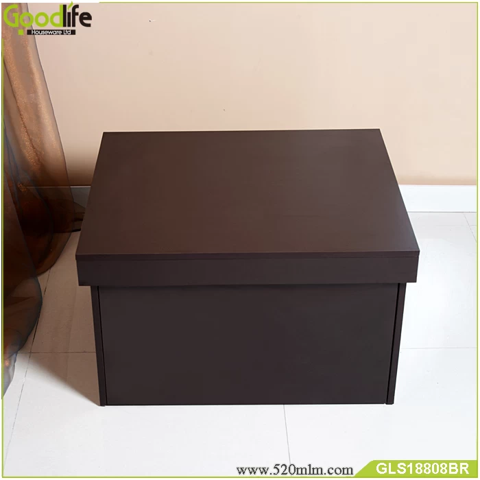 Wooden luxurious shoe box with one drawer