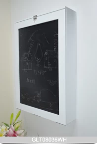 Wooden wall mounted drop-leaf table with blackboard GLT08036