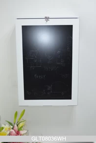 Wooden wall mounted drop-leaf table with blackboard GLT08036