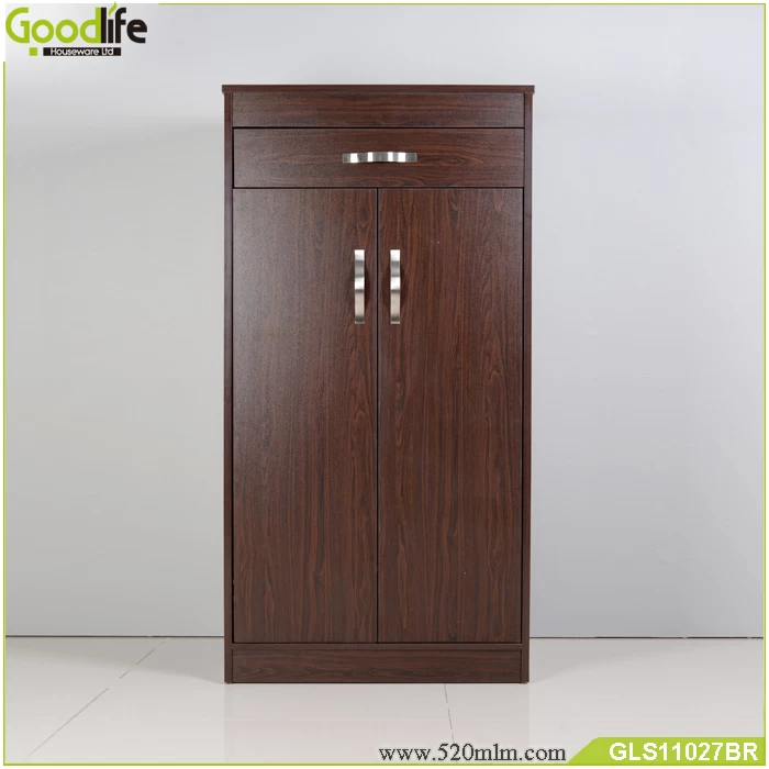 factory direct wholesale 2 doors wooden shoe rack shoe cabinet