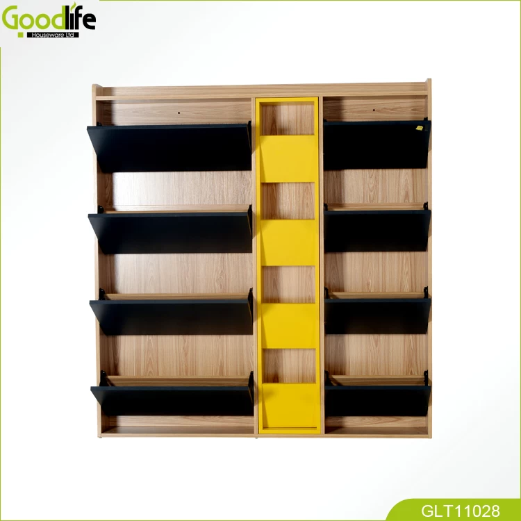 wooden shoe rack storage cabinet GLS11029