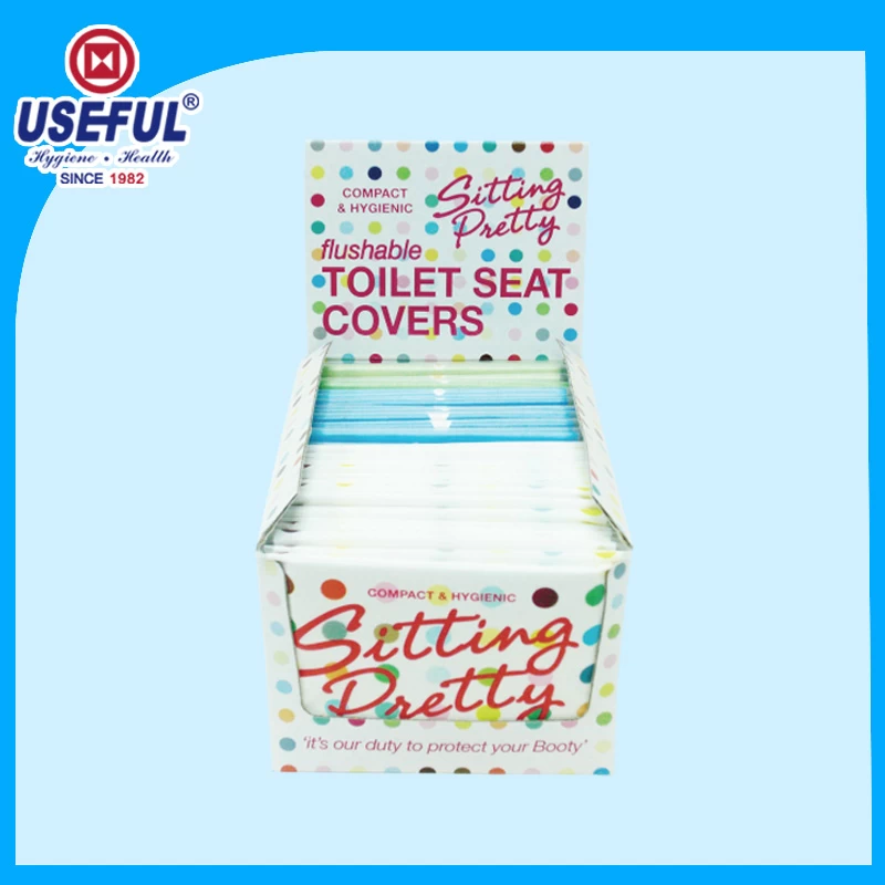 10st 14GSM flushbaar Toilet Seat Cover voor kinderen voor reclame