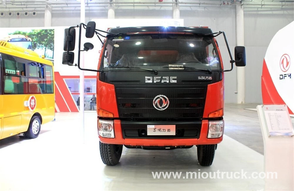 الصين دونغ فنغ lituo 5-6ton 130HP 4 * 2 شاحنة قلابة شاحنة تفريغ خاص الصانع
