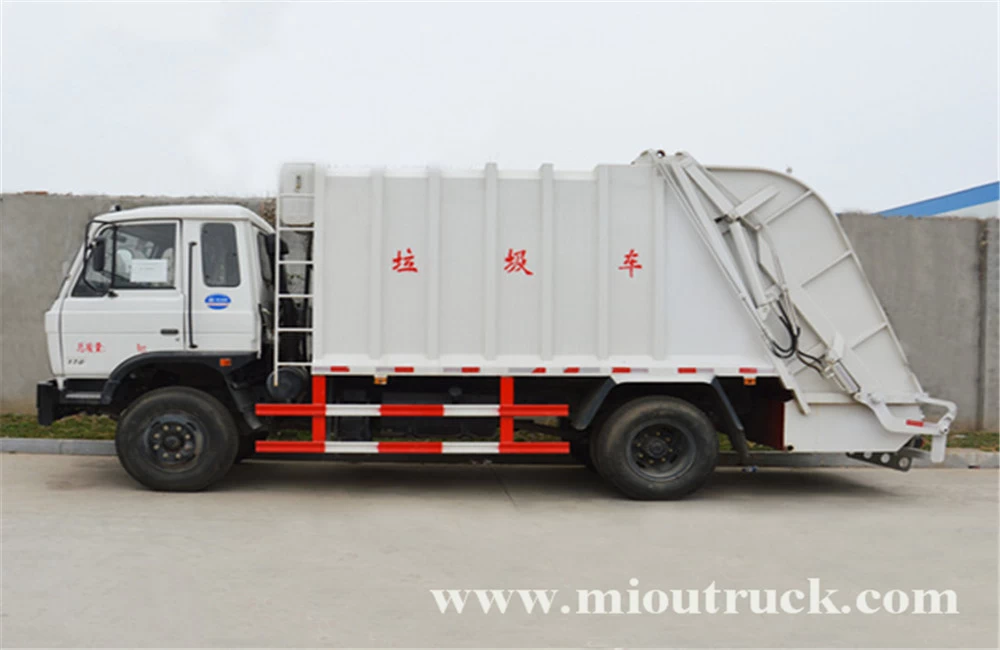 China dongfeng 4x2 10m³ garbage truck manufacturer