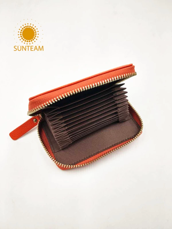 Wholesaer genuine leather card holder supplier