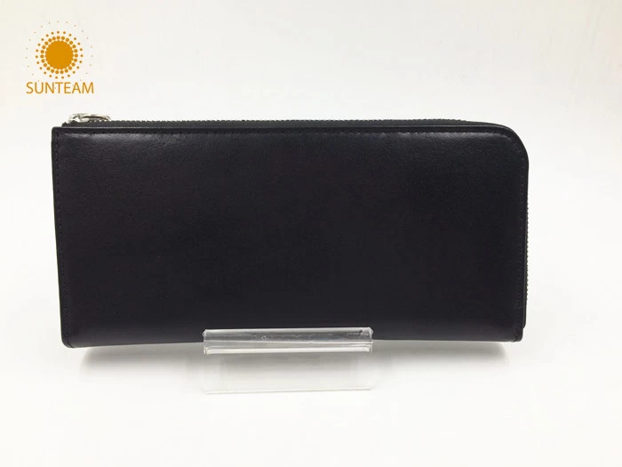 long style genuine leather wallet supplier
