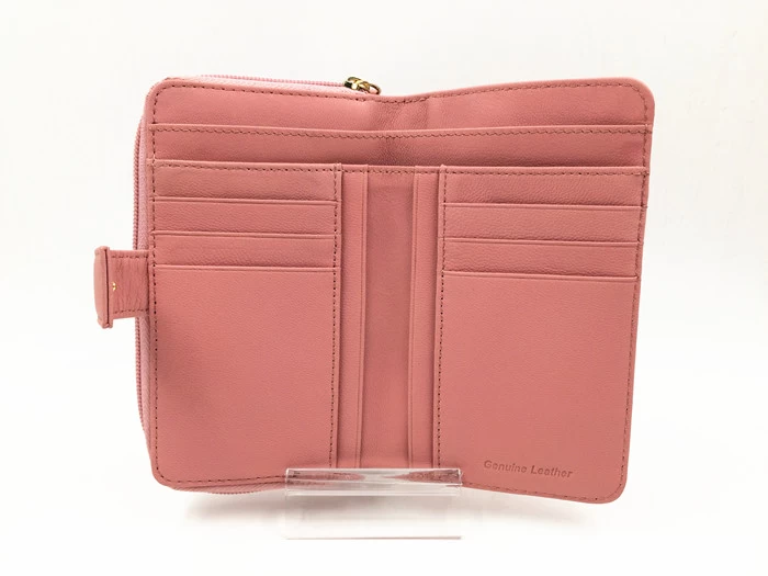 LADY LOVELY PINK LEATHER WALLET SUPPLIER