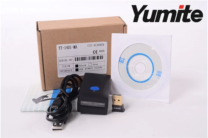 Mini Bluetooth wireless CCD barcode scanner with memory