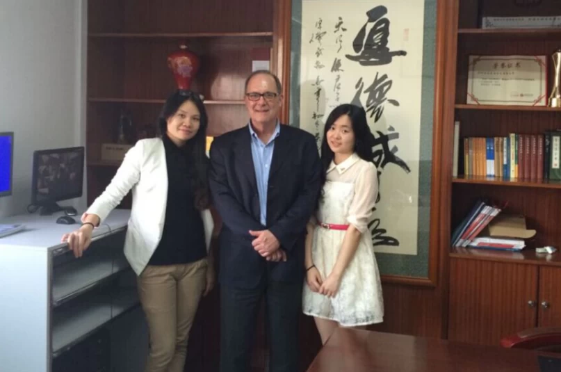 Welcome Mr.Joe Richardson to visit China Barcode Scanner manufacturer Yumite