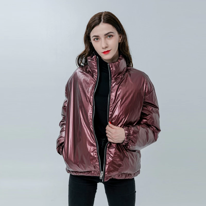 Ladies Casual Down Jacket With Sheen