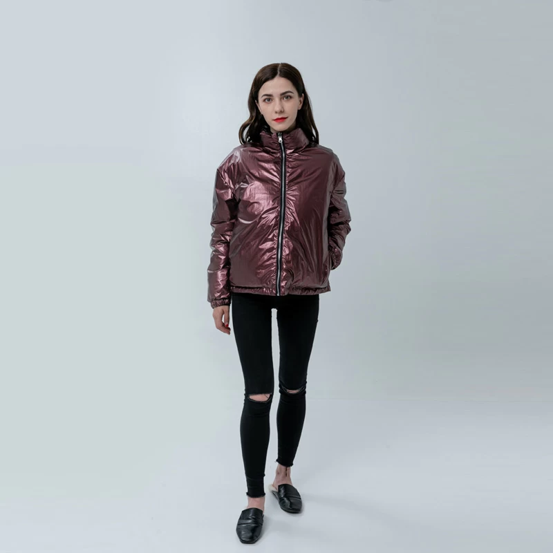 Ladies Casual Down Jacket With Sheen