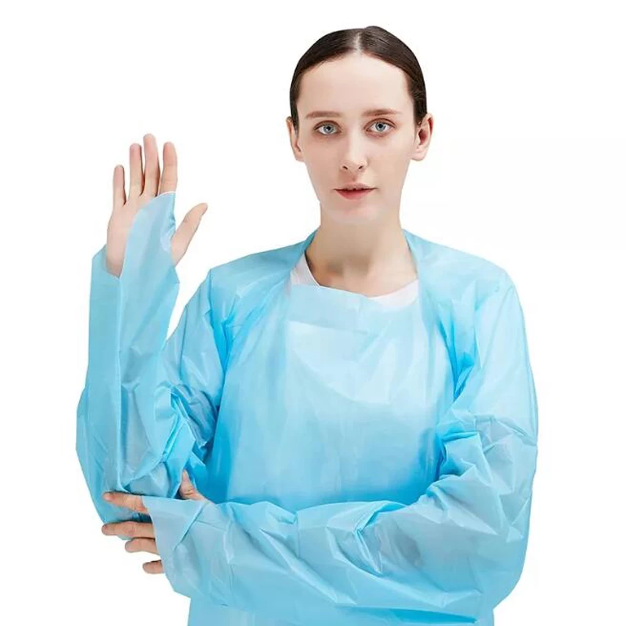 CPE Gown with thumb loop