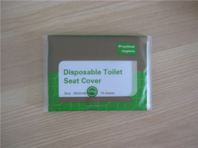 cubierta de asiento portátil desechable de papel higiénico 10pc-pack