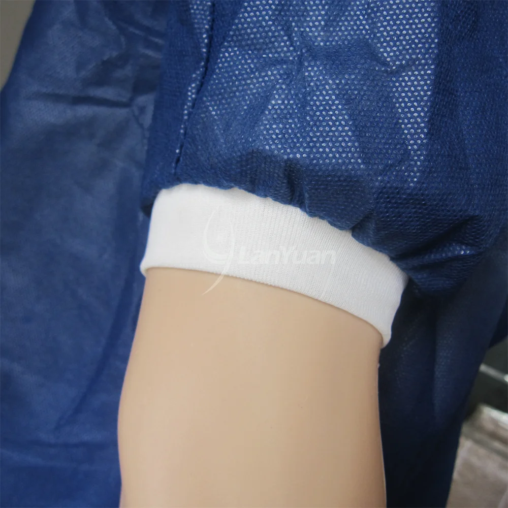 3 الفيلكرو أزرق داكن مختبر سهرة مع بلوزات الكفات والياقة