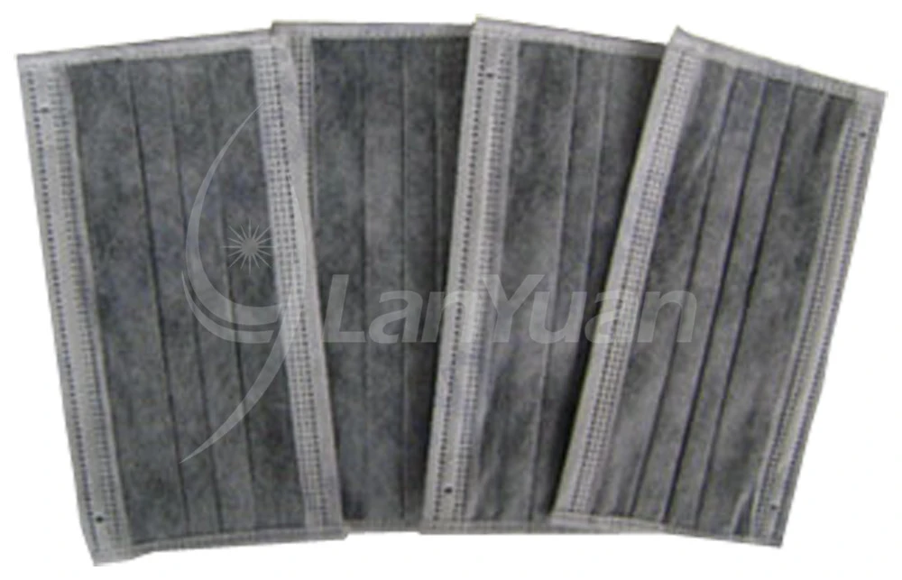 Black 4-ply Active Carton Face mask