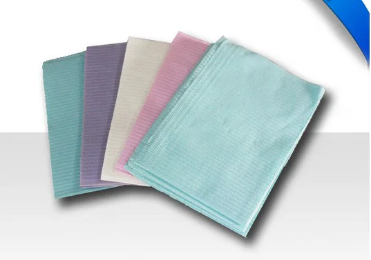 الملونة 3ply المتاح مرايل الأسنان المناديل ماء