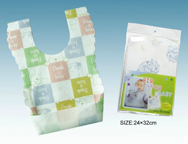 مريح المركب ورقة مطبوعة لطيف الطفل مريلة